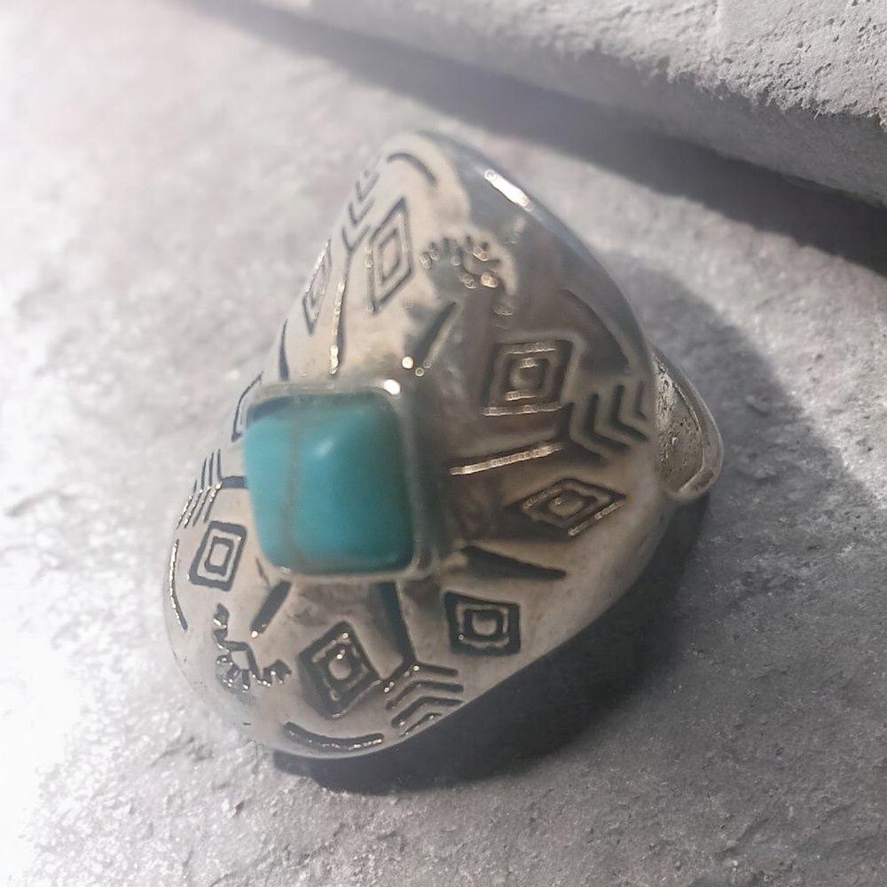 Silver Ring with Turquoise Stone